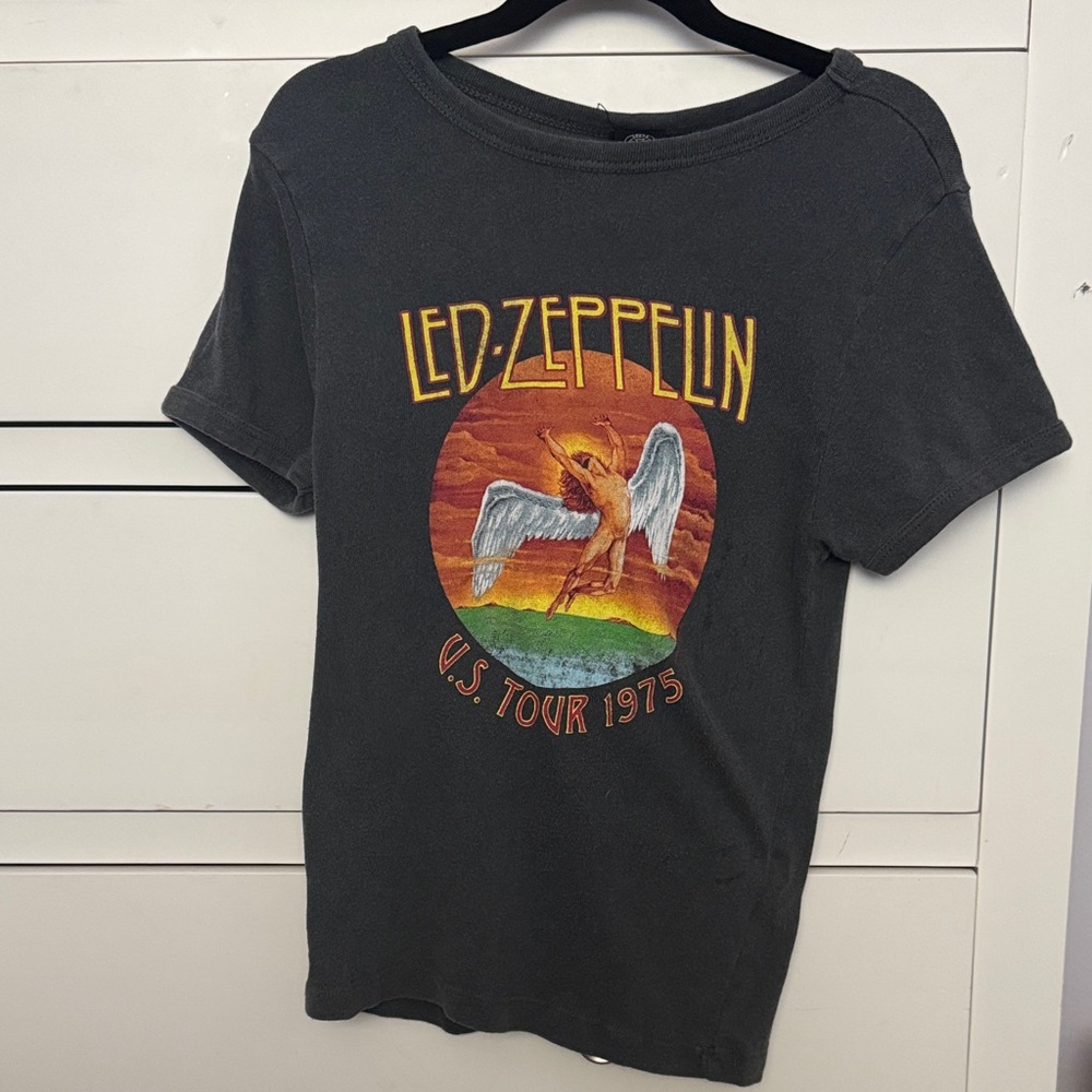 Urban Outfitters Black Led Zeppelin Graphic Tee